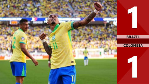VIDEO bàn thắng Brazil vs Colombia: 1-1 (Copa America 2024)