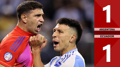 VIDEO bàn thắng Argentina vs Ecuador: 1-1, pen: 4-2 (Tứ kết Copa America 2024)