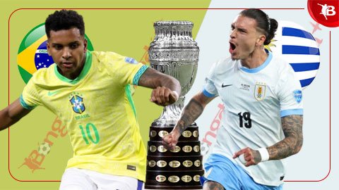 Trực tiếp Brazil vs Uruguay, 08h00 ngày 7/7