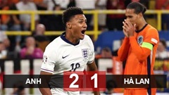 Kết quả Anh 2-1 Hà Lan: Tam sư ngược dòng vào chung kết