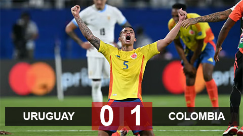 Kết quả Uruguay 0-1 Colombia: Colombia vào chung kết Copa America