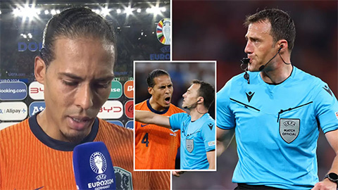 Van Dijk hé lộ hành động lạ của trọng tài sau trận bán kết Anh vs Hà Lan