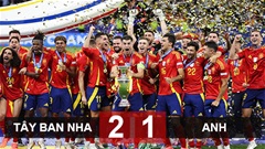 Kết quả Tây Ban Nha 2-1 Anh: La Roja vô địch EURO 2024