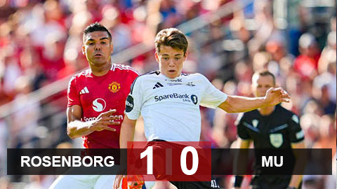 Kết quả Rosenborg 1-0 MU: Quỷ đỏ thua trận giao hữu đầu tiên trong Hè 2024