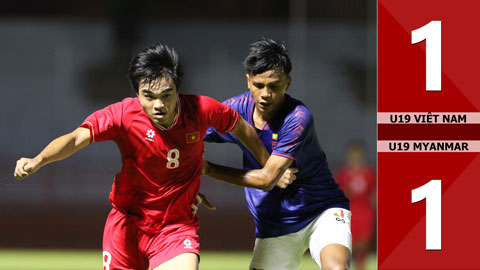 VIDEO bàn thắng U19 Việt Nam vs U19 Myanmar: 1-1 (U19 Đông Nam Á 2024)
