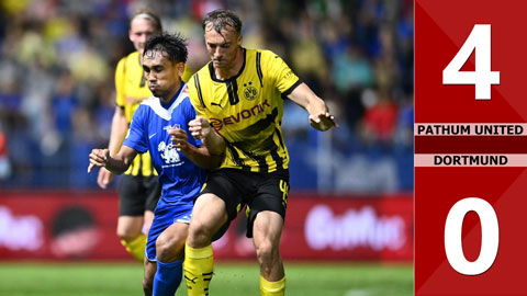 VIDEO bàn thắng Pathum United vs Dortmund: 4-0 (Giao hữu quốc tế 2024)