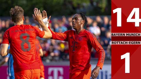 VIDEO bàn thắng Bayern vs Rottach-Egern: 14-1 (Giao hữu CLB 2024)