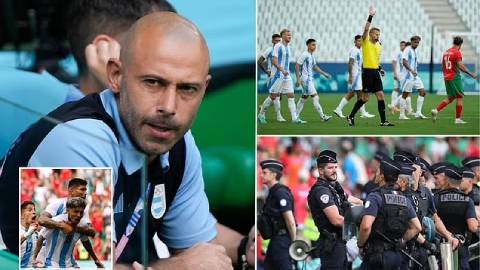 'Gánh xiếc' cuối trận U23 Argentina gặp U23 Morocco diễn ra thế nào?