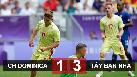 Kết quả U23 CH Dominica 1-3 U23 Tây Ban Nha: La Roja vào tứ kết