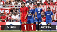 Kết quả Duren 1-1 Bayern: Hùm xám bất lực trước đội... hạng tư của Đức