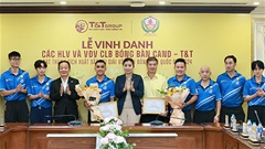 CLB Bóng bàn CAND-T&T được thưởng kỷ lục 1,5 tỷ đồng