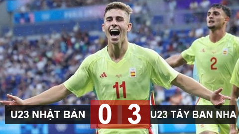 Kết quả U23 Nhật Bản 0-3 U23 Tây Ban Nha: Show diễn của Fermin Lopez