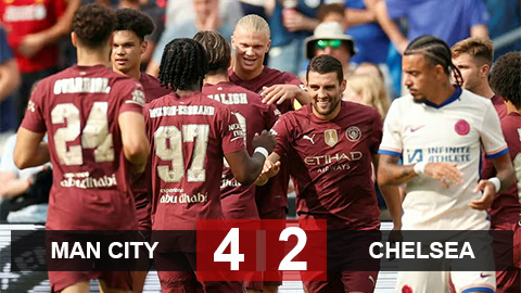 Kết quả Man City 4-2 Chelsea: Haaland chói sáng, MU coi chừng! 