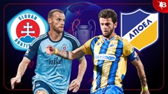 Nhận định bóng đá Slovan Bratislava vs APOEL, 01h30 ngày 8/8: Khó thắng cách biệt