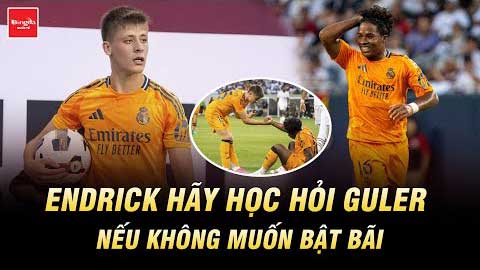 Endrick hãy học hỏi Guler nếu không muốn bật bãi khỏi Real Madrid