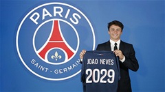 Tân binh Joao Neves của PSG lọt top cầu thủ tuổi teen đắt giá nhất