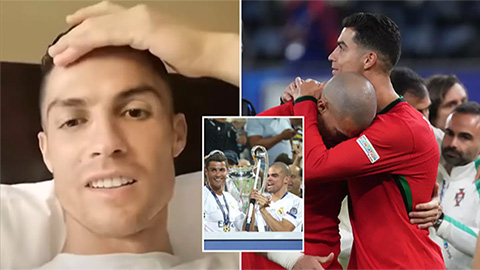 Phản ứng của Ronaldo khi hay tin Pepe giải nghệ