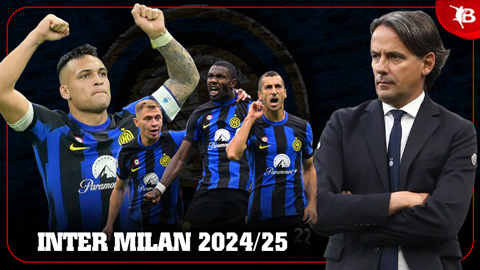 Nhận định Inter ở Serie A mùa giải mới 2024/25: Nhọc nhằn bảo vệ ngôi vương