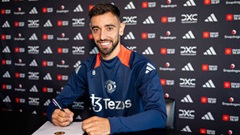 Bruno Fernandes rạng rỡ kí giao kèo mới với MU