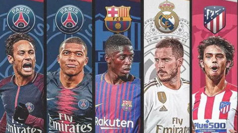 Top 5 vụ chuyển nhượng tiền đạo đắt giá nhất lịch sử: Mbappe vẫn dưới một người