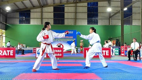 Sôi động Giải Vô địch Karate tỉnh Bình Dương năm 2024