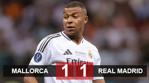 Kết quả Mallorca 1-1 Real: Hòa đau ngày ra mắt Mbappe