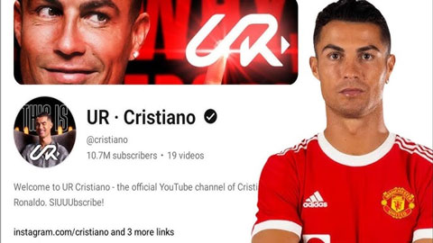 Ronaldo kiếm được bao nhiêu tiền từ Youtube sau khi lập kỷ lục?