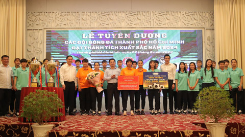 TP.HCM tuyên dương các CLB bóng đá, futsal đạt thành tích xuất sắc năm 2024