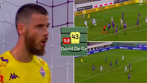 De Gea gặp 'ác mộng' ngay ở trận ra mắt Fiorentina