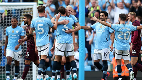 Tường thuật Man City 4-1 Ipswich