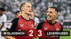 Kết quả M'Gladbach 2-3 Leverkusen: Xhaka ghi siêu phẩm,  Leverkusen chật vật có 3 điểm