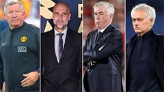 Guardiola đứng dưới Sir Alex trong top 50 HLV hay nhất lịch sử