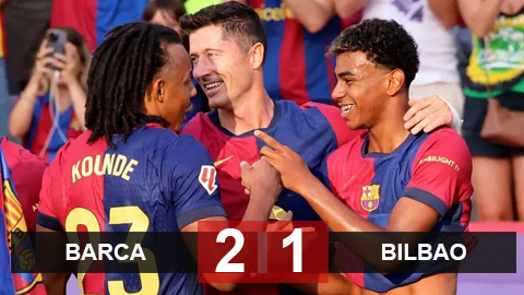 Kết quả Barca 2-1 Bilbao: Barca hơn Real 5 điểm