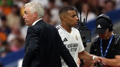 Ancelotti vẫn tin tưởng Mbappe dù tịt ngòi 2 trận