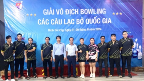 Bình Dương đứng hạng Nhất toàn đoàn tại Giải vô địch Bowling các CLB quốc gia năm 2024