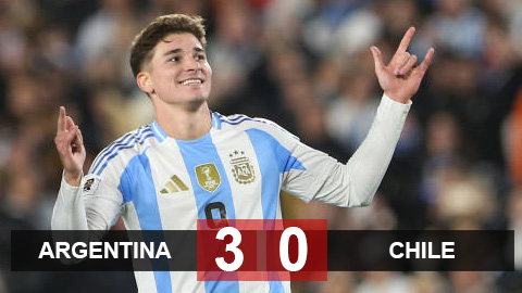 Kết quả Argentina 3-0 Chile: Người hùng Alvarez