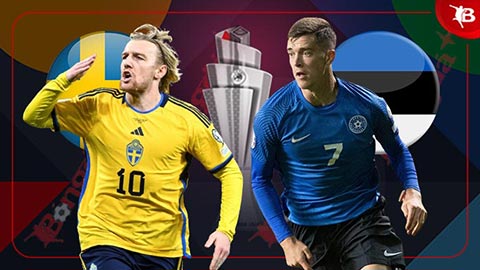 Nhận định bóng đá Thụy Điển vs Estonia, 01h45 ngày 9/9: Cuộc chiến không cân sức