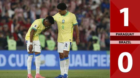 VIDEO bàn thắng Paraguay vs Brazil: 1-0 (Vòng loại World Cup 2026)