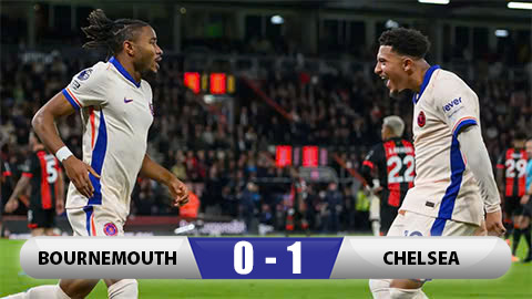 Kết quả Bournemouth 0-1 Chelsea: Sancho toả sáng 