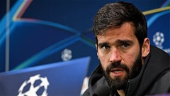 Thủ môn Alisson bức xúc với thể thức mới của Champions League