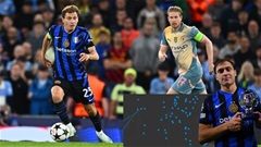 Barella che mờ tuyến giữa toàn sao của Man City