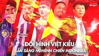 Siêu đội hình 11 cầu thủ Việt kiều tại ĐT Việt Nam sẵn sàng nghênh chiến Indonesia