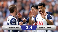 Kết quả Tottenham 3-1 Brentford: Ngược dòng mãn nhãn