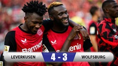 Kết quả Leverkusen 4-3 Wolfsburg: Leverkusen ngược dòng giành 3 điểm