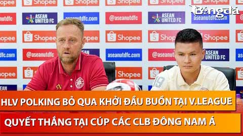 HLV Polking muốn 'trút giận' lên đối thủ Singapore để quên đi nỗi đau tại V.League