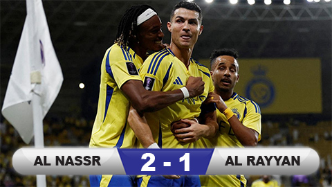 Kết quả Al Nassr 2-1 Al Rayyan: Ronaldo tiếp tục ghi bàn