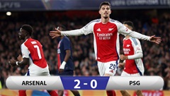 Kết quả Arsenal 2-0 PSG: Chiến thắng đầu tiên