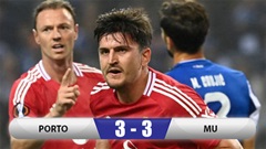 Kết quả Porto 3-3 MU: Maguire mang về 1 điểm cho Quỷ đỏ