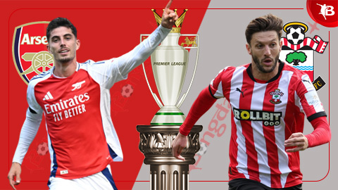 Trực tiếp Arsenal vs Southampton, 21h00 ngày 5/10