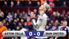 Kết quả Aston Villa 0-0 MU: Quỷ đỏ hòa nhạt nhòa